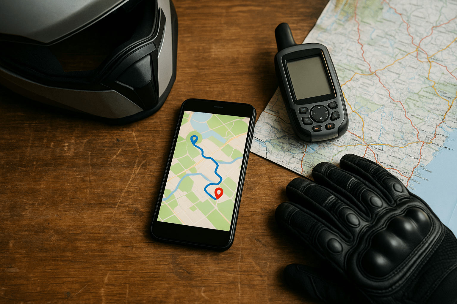 Viaggiare in moto con tracce GPX e mappe digitali